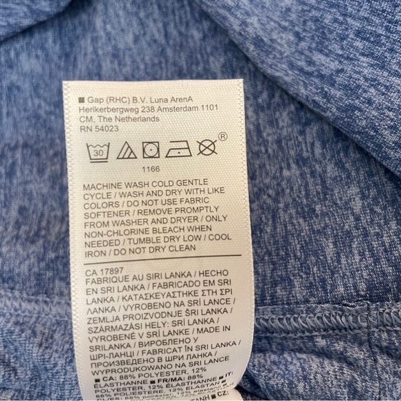 Athleta XS Uptempo Hoodie Sweatshirt Style 382882 Blue Thumbholes - Picture 9 of 9